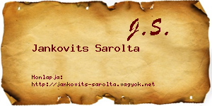 Jankovits Sarolta névjegykártya