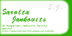 sarolta jankovits business card